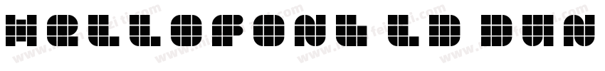 HelloFont lD DunDunTi字体转换
